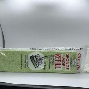 Gem No. 91300 Extra Large Cellulose Sponge Mop Refill Green Sanitized New